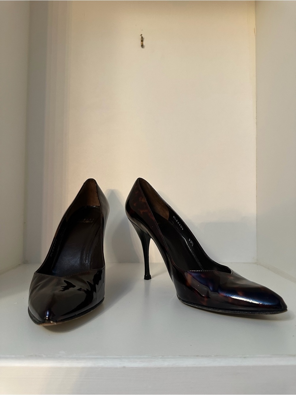Stuart Weitzman Patent Leather Pumps – Tortoiseshell – Size 40½ EU / 9-9.5 US